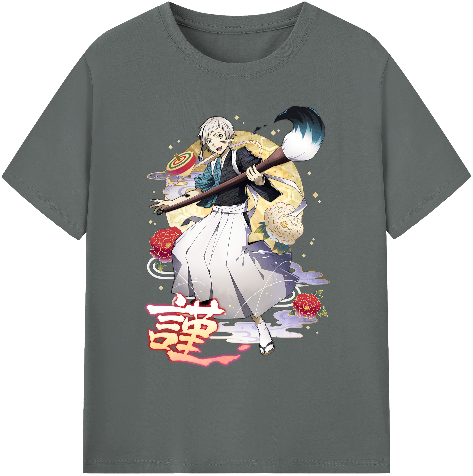 （画像用） 文豪ストレイドッグス Bungo Stray Dogs 綿100％ メンズ半袖Tシャツ｜肌触りやわらか＆通気性